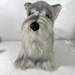 Vintage Russ Yomiko Classics Schnauzer Large Plush Dog 18"
